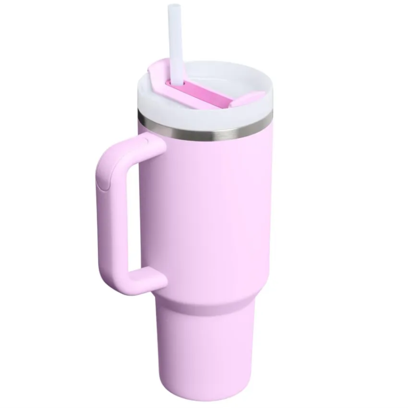 40oz Double-Wall Vacuum Insulated Travel Tumbler with Handle and Straw - Hugo Knives™