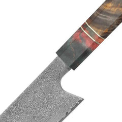 "8'' VG10 Damascus Chef Knife β 67 Layers, Colored Wood Handle