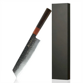 Hand-Forged 8-Inch Damascus Steel Western Chef and Fish Kitchen Knife