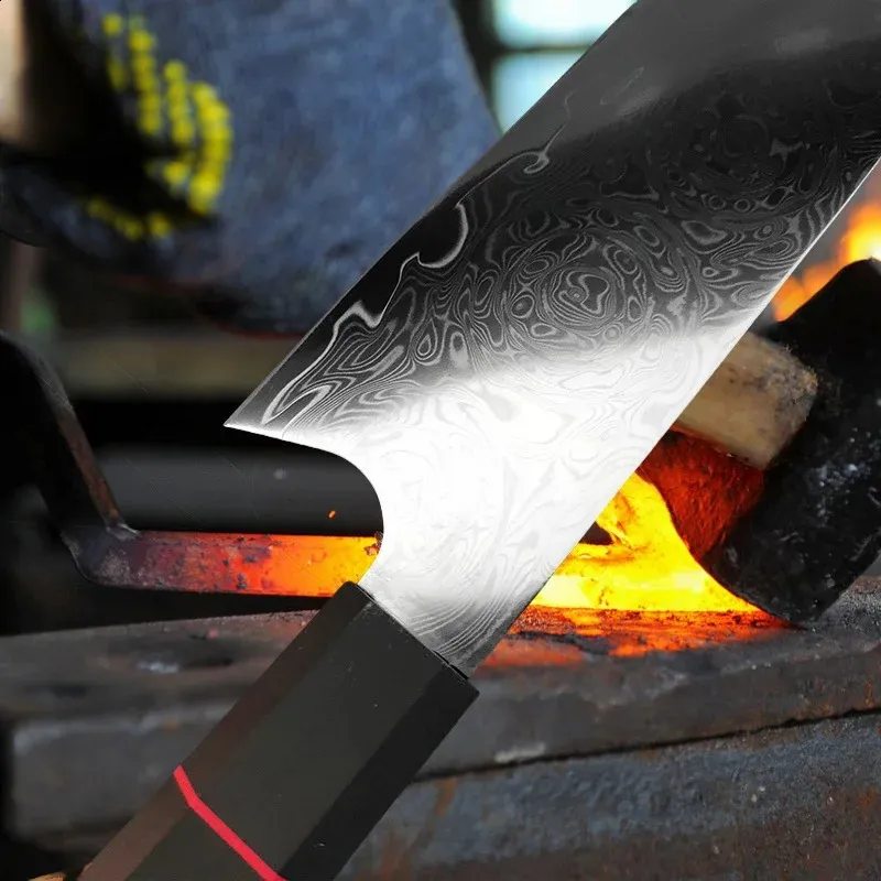 Hugo Knives 8 Inch Damascus Steel Food Slicer - Premium 67-Layer VG10 Culinary Tool with Ergonomic G10 Handle