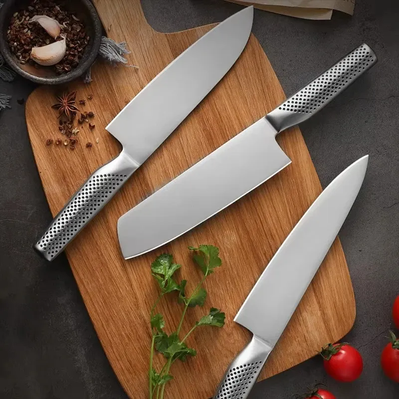 Hugo Knives Modern All-Stainless Steel Food Slicer - 7 Inch Ergonomic Non-Slip Culinary Tool for Home & Professional Kitchens
