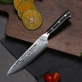 TURWHO 5-Inch Professional Utility and Fruit Paring Knife – 67-Layer Japanese Damascus Steel