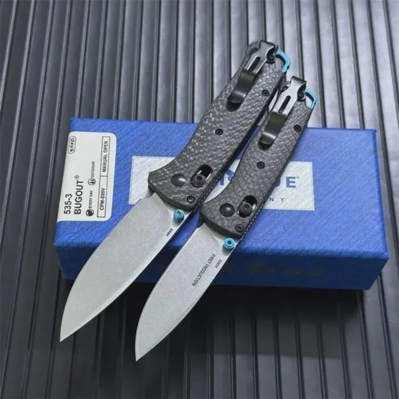 Benchmade Carbon Fiber Handles 535-3 MINITool 535CF For Outdoor Hunting -Hugo Knives™