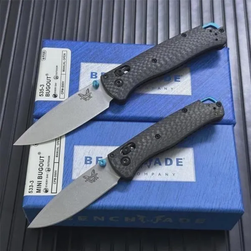 Benchmade Carbon Fiber Handles 535-3 MINITool 535CF For Outdoor Hunting -Hugo Knives™