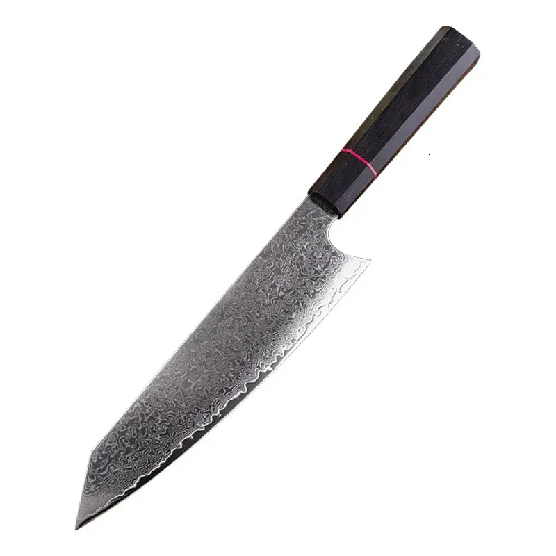 Japanese Damascus Steel Kitchen Knife, Octagonal G10 Handle Chef Cutlery - Hugo Knives™