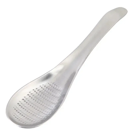 Kitchen Accessories Spoon Shape Grater Silver Stainless Steel Lemon Zester Ginger Garlic Grinding Tool