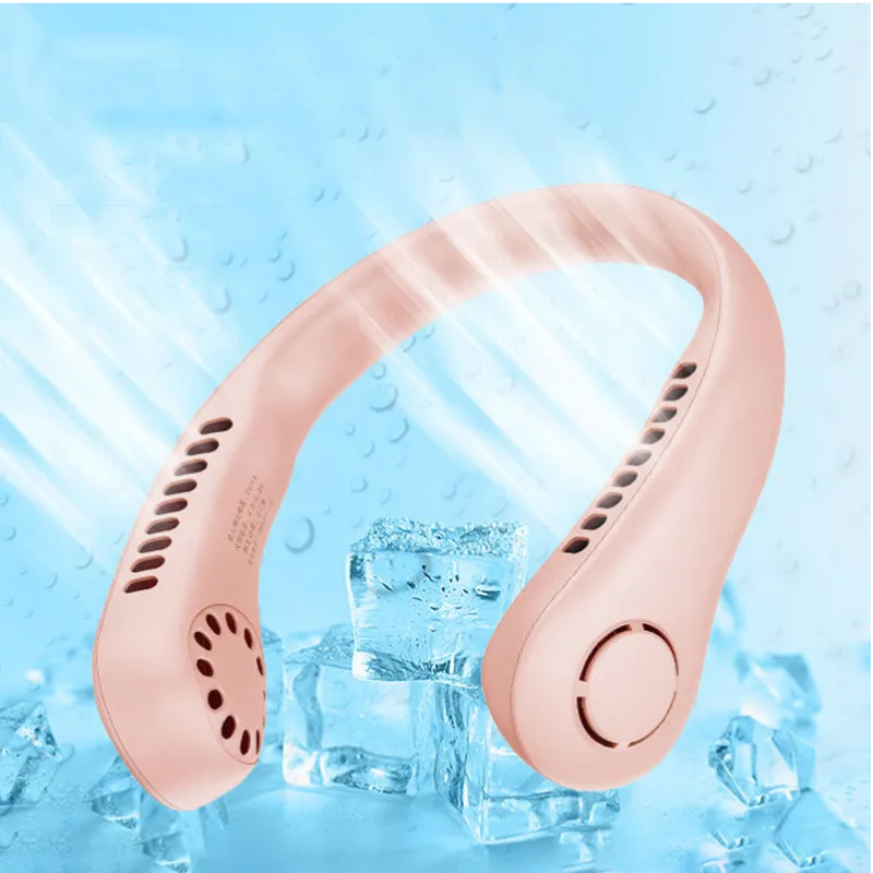 Portable Hands-Free Neck Fan - Rechargeable Wearable Bladeless Personal Cooling Fan, 3 Speeds