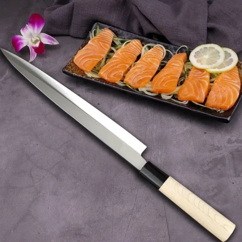 Professional Japanese Single-Bevel Deba & Sashimi Knife, Stainless Steel Fish Fillet Slicer - Hugo Knives™