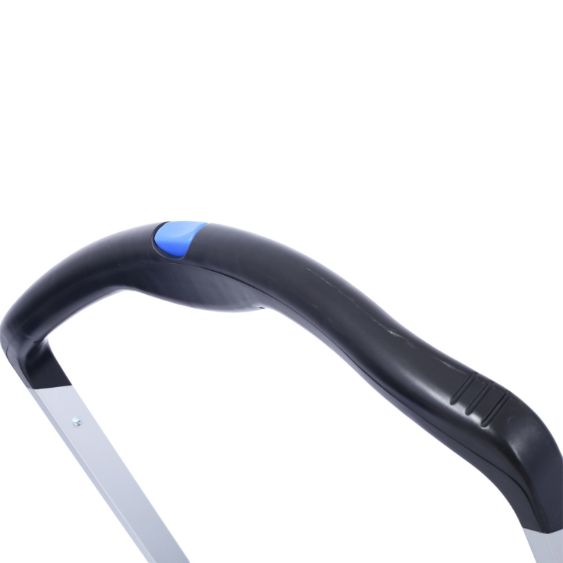 Tier Collapsible Utility Shopping Cart with Folding Crate, Blue Aluminum - Hugo Knives™