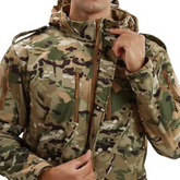 Outdoor Jacket Mens waterproof Fleece Coat Hooded - Higo Hunt™