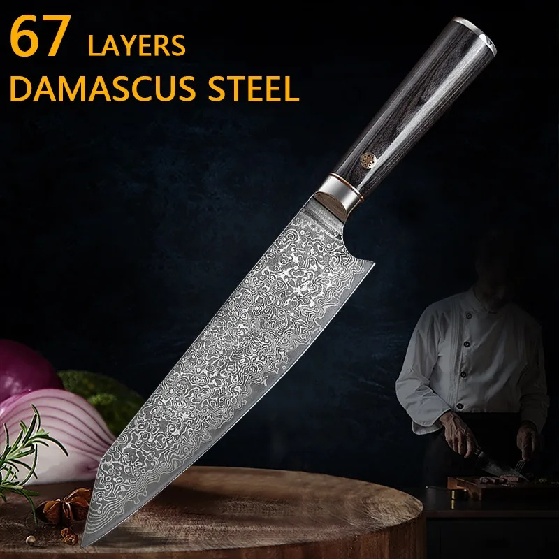 2-Piece Premium Kitchen Knife Set, 67-Layer Damascus Steel - Hugo Knives™