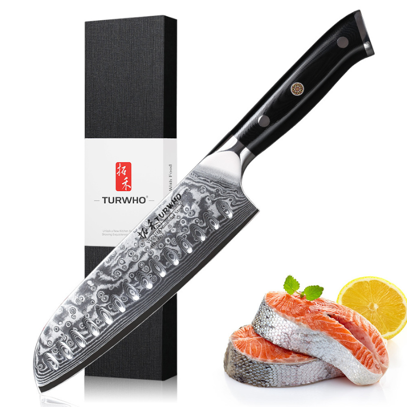 3-Piece Professional Kitchen Knife Set, Sharp Santoku & Utility Prep Knives - Hugo Knives™