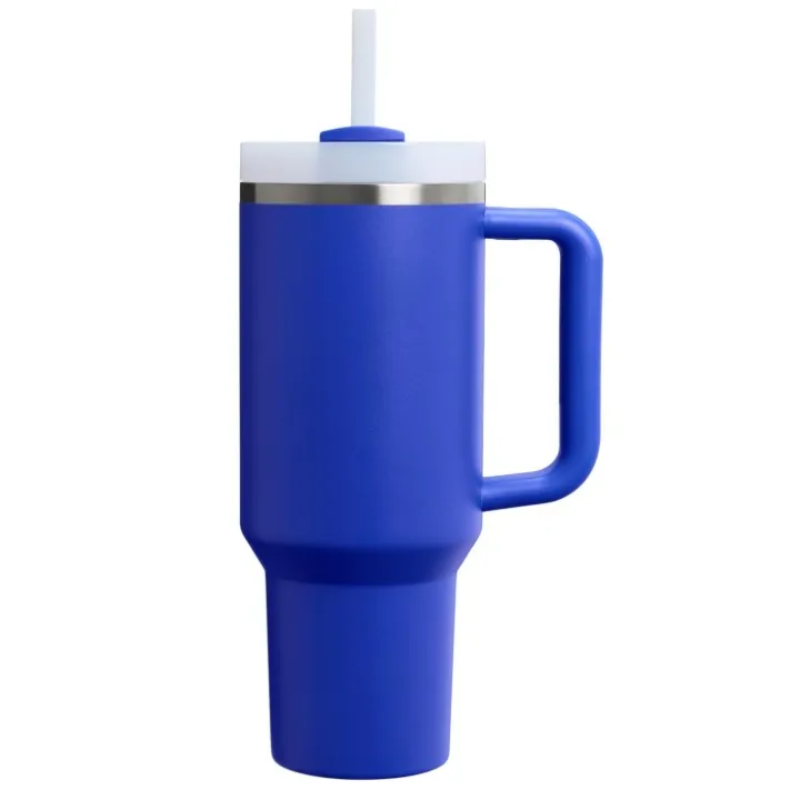 40oz Double-Wall Vacuum Insulated Travel Tumbler with Handle and Straw - Hugo Knives™