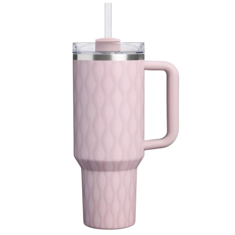 40oz Double-Wall Vacuum Insulated Travel Tumbler with Handle and Straw - Hugo Knives™