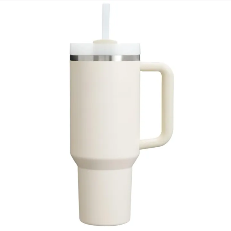 40oz Double-Wall Vacuum Insulated Travel Tumbler with Handle and Straw - Hugo Knives™
