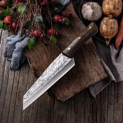 Handmade Japanese Full Tang Chef & Boning Knife – Steel Cleaver Cutter