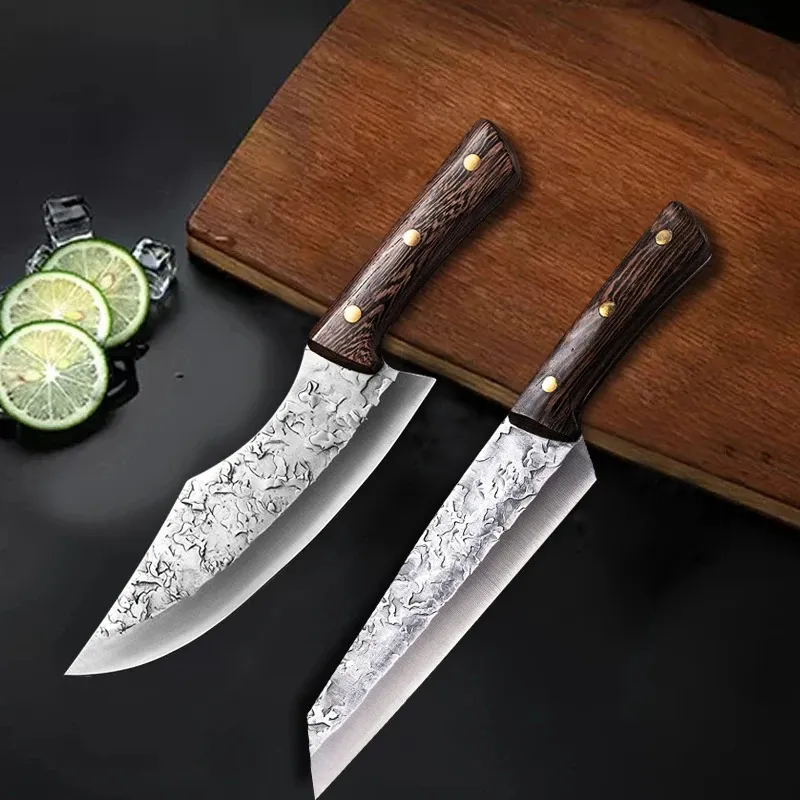 Handmade Japanese Full Tang Chef & Boning Knife – Steel Cleaver Cutter -Hugo Knives™
