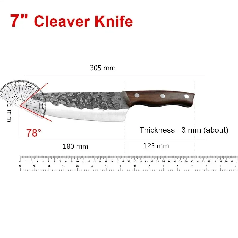 Japanese Chef’s Knife – Stainless Steel Butcher Knife for Meat, Fish & Vegetables-Hugo Knives™