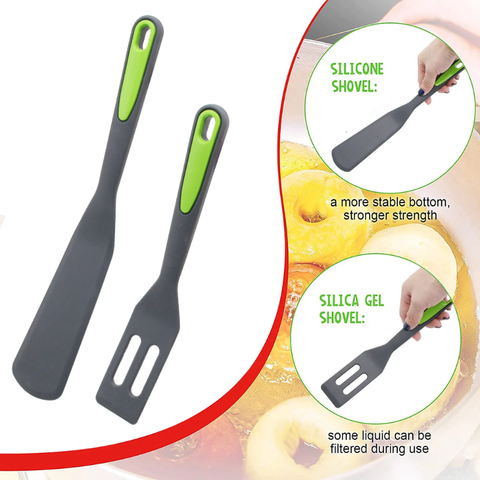 Silicone Kitchen Spatula Set – 2-Piece Heat-Resistant Cooking Tools