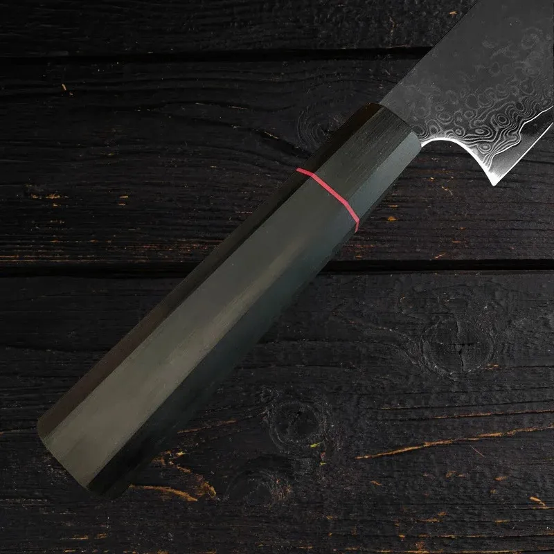 Hugo Knives 8 Inch Damascus Steel Food Slicer - Premium 67-Layer VG10 Culinary Tool with Ergonomic G10 Handle