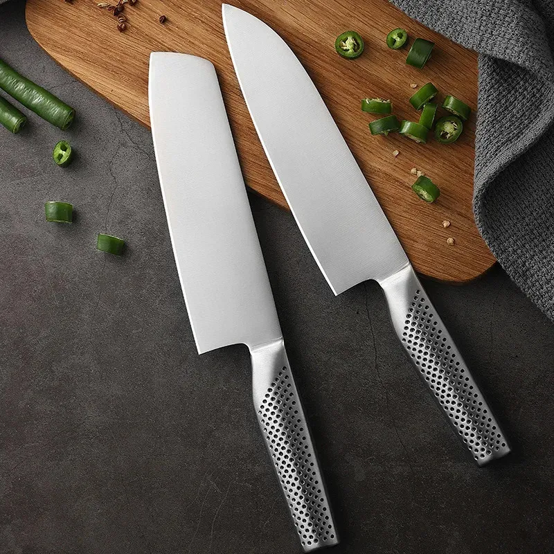 Hugo Knives Modern All-Stainless Steel Food Slicer - 7 Inch Ergonomic Non-Slip Culinary Tool for Home & Professional Kitchens