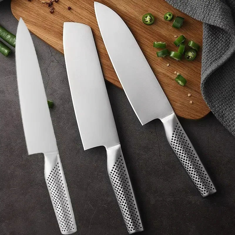 Hugo Knives Modern All-Stainless Steel Food Slicer - 7 Inch Ergonomic Non-Slip Culinary Tool for Home & Professional Kitchens