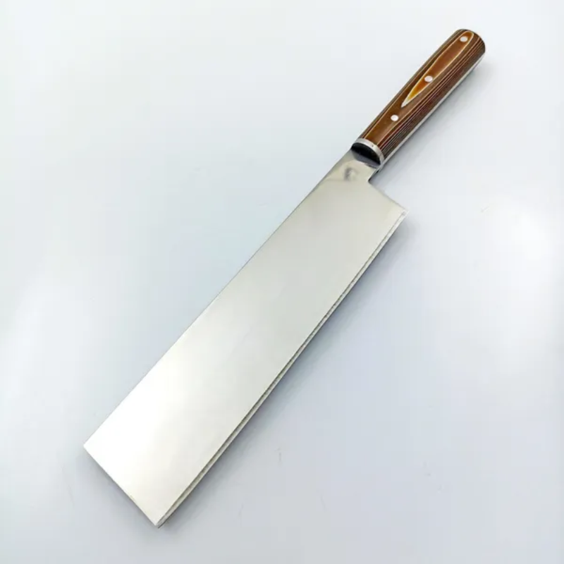 Japanese Nakiri and Cleaver Style Kitchen Knife with Werzalite Handle