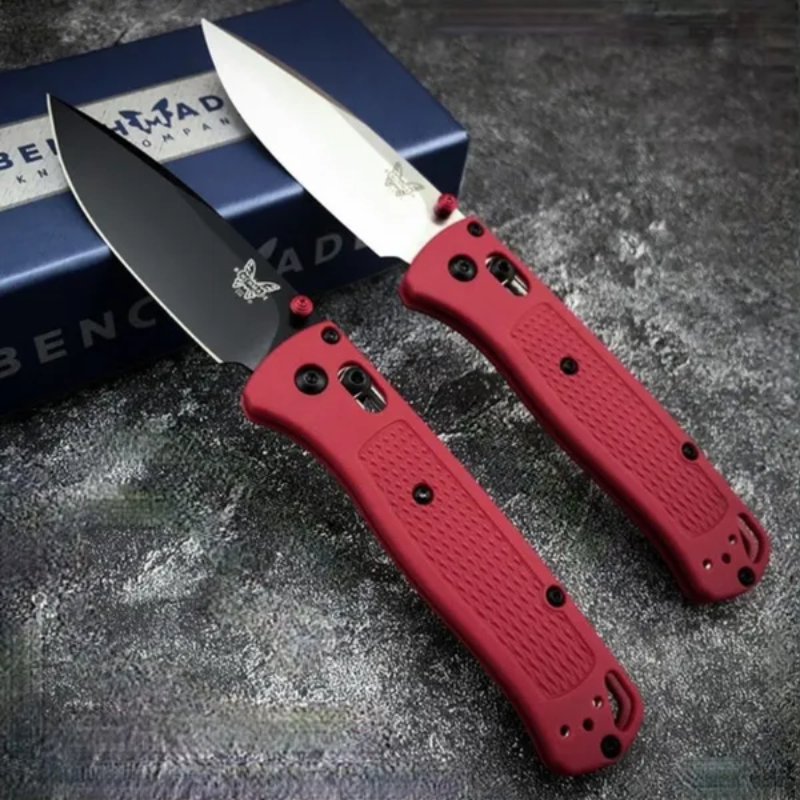 Benchmade Bugout 535 Camping Outdoor Tool Red Handle - Hugo Knives™