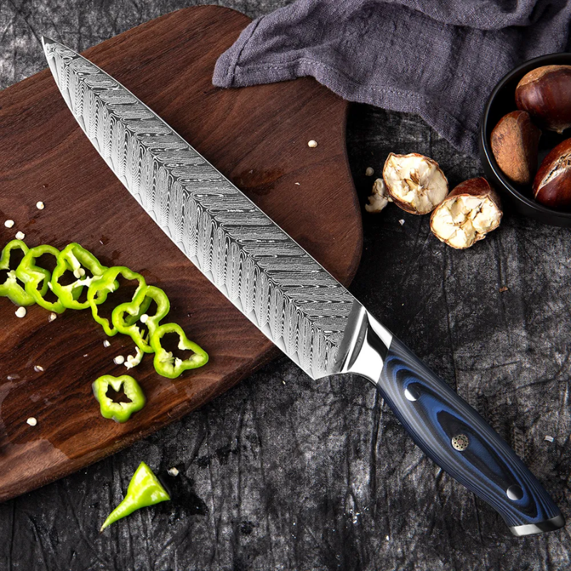 XITUO High-Quality 8quotinch Damascus Chef Knife AUS10 Stainless Steel Kitchen Knife Japanese