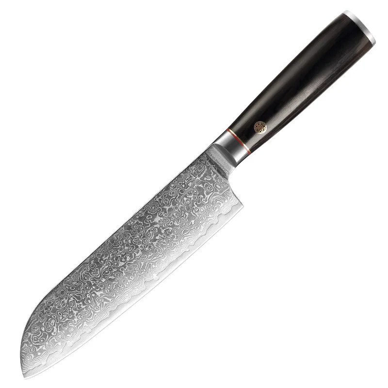 Santoku Damascus Stainless Steel Japanese Kitchen Knives Cooking Tools