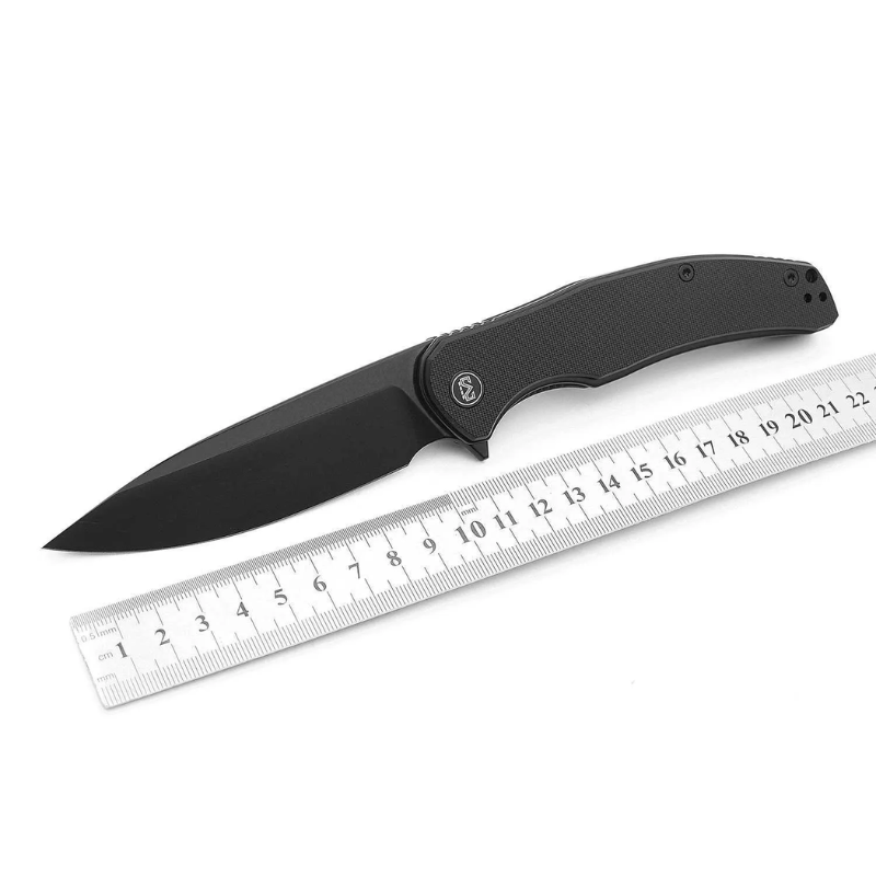 Miguron Velona flip pocket folding knife 14C28N black -Hugo Knives™