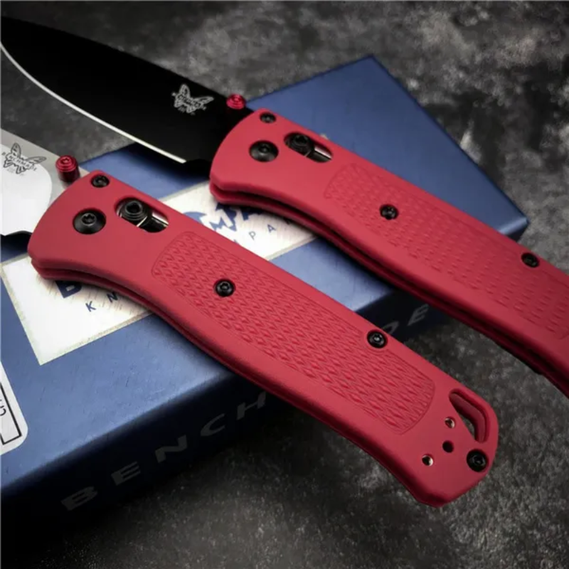 Benchmade Bugout 535 Camping Outdoor Tool Red Handle - Hugo Knives™