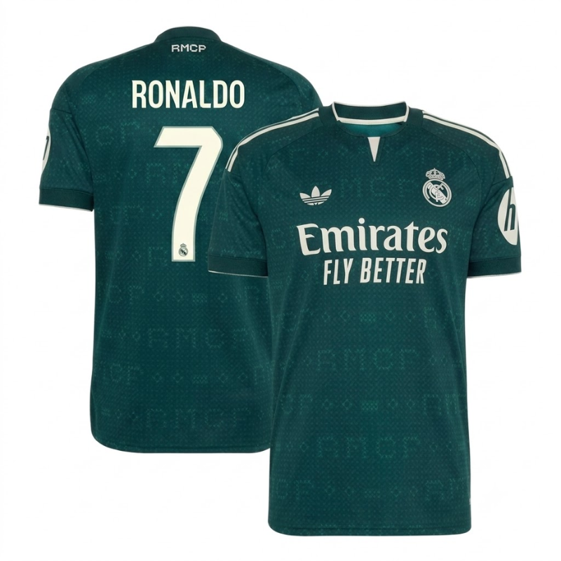 Jersey Dark Green Patterned Football Shirt (Ronaldo)