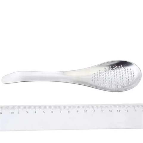 Kitchen Accessories Spoon Shape Grater Silver Stainless Steel Lemon Zester Ginger Garlic Grinding Tool
