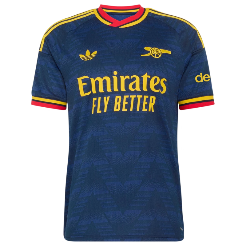 Men's Navy & Gold Custom Football Shirt  (Arsenal)