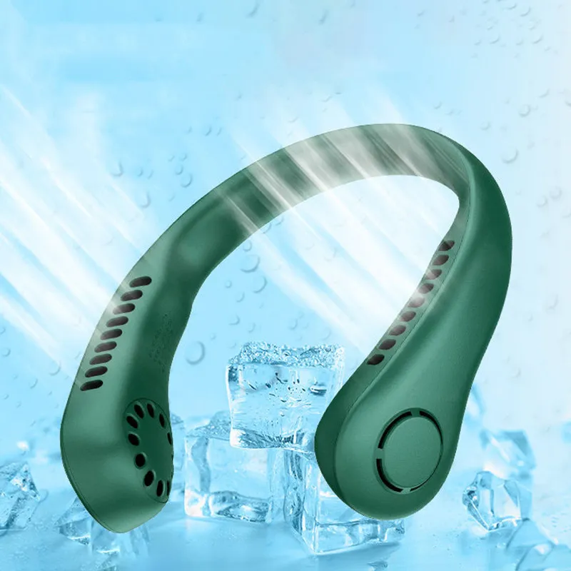 Portable Hands-Free Neck Fan - Rechargeable Wearable Bladeless Personal Cooling Fan, 3 Speeds