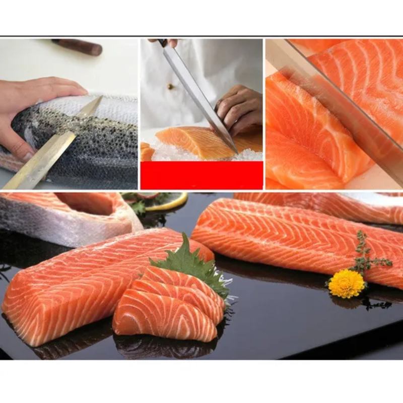 Professional Japanese Single-Bevel Deba & Sashimi Knife, Stainless Steel Fish Fillet Slicer - Hugo Knives™