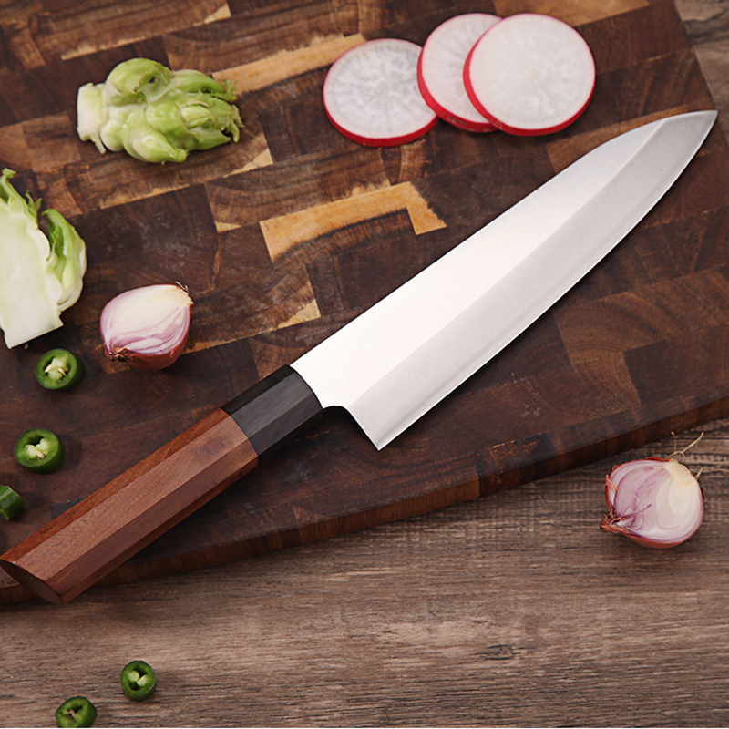Handmade Forged 10-Inch Stainless Steel Sashimi, Sushi, and Chef Cleaver Knife