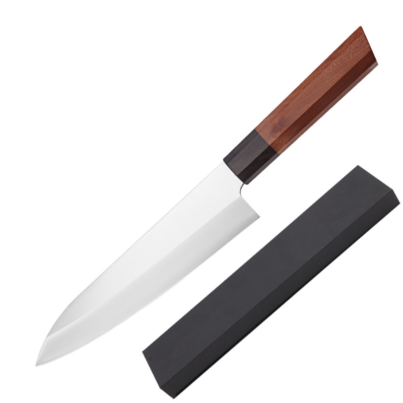 Handmade Forged 10-Inch Stainless Steel Sashimi, Sushi, and Chef Cleaver Knife