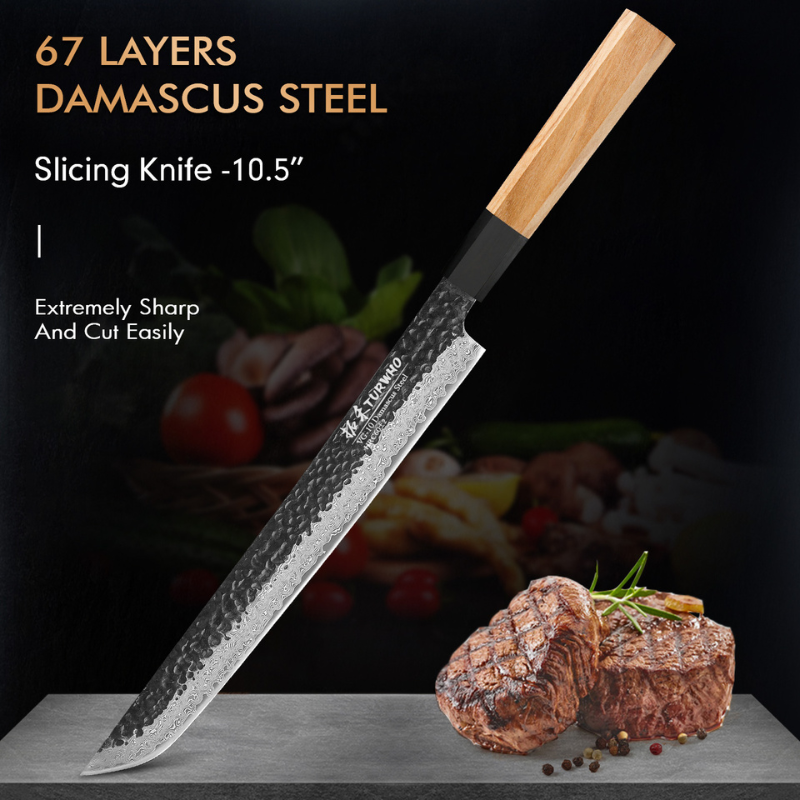 TURWHO 10.5 Kitchen Knife Japanese Damascus Steel